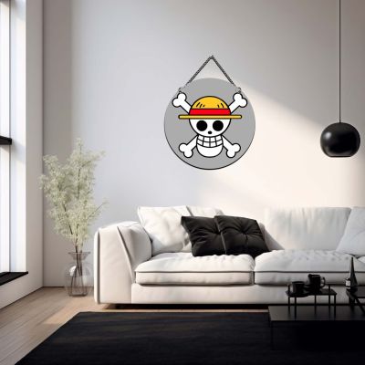 Anime Theme Wooden Wall Hanging for Kids' Bedroom, Living Room & Playrooms | Birthday Return Gift For Kids & Anime Lover (MonkeyDLuffy321 One Piece)